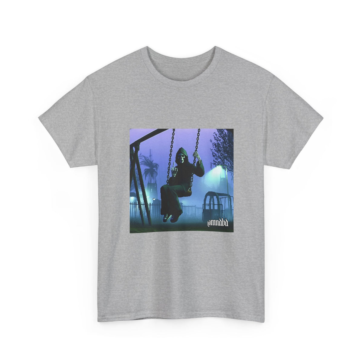 Grim Reaper Giving Middle Finger On Swing