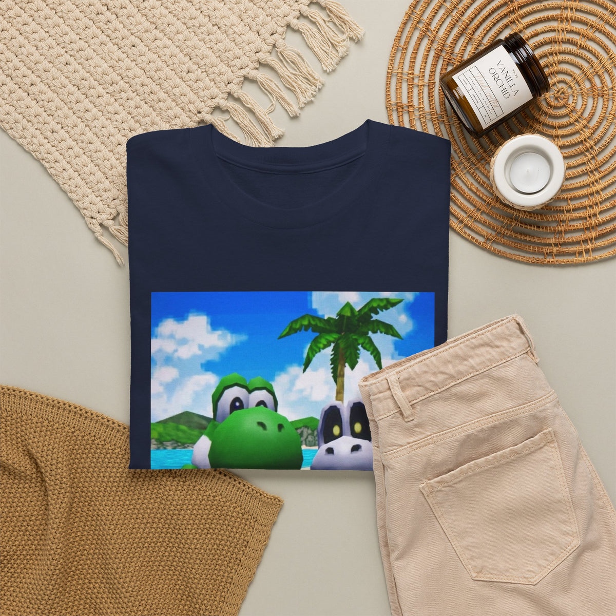 Yoshi and Dry Bones Flipping Off (Design 4)