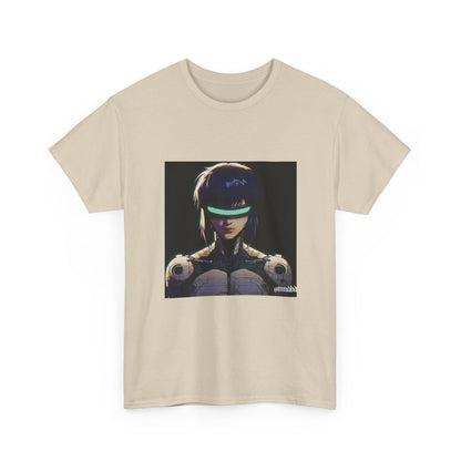 Cybernetic Major Motoko Kusanagi Glitch Art Tee