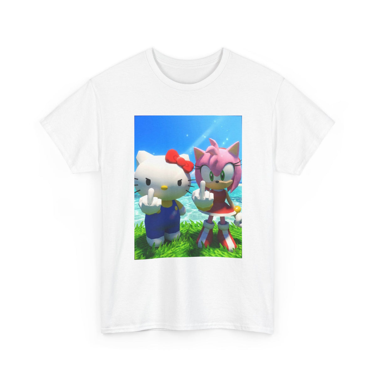 Hello Kitty And Amy Rose Flipping You Off