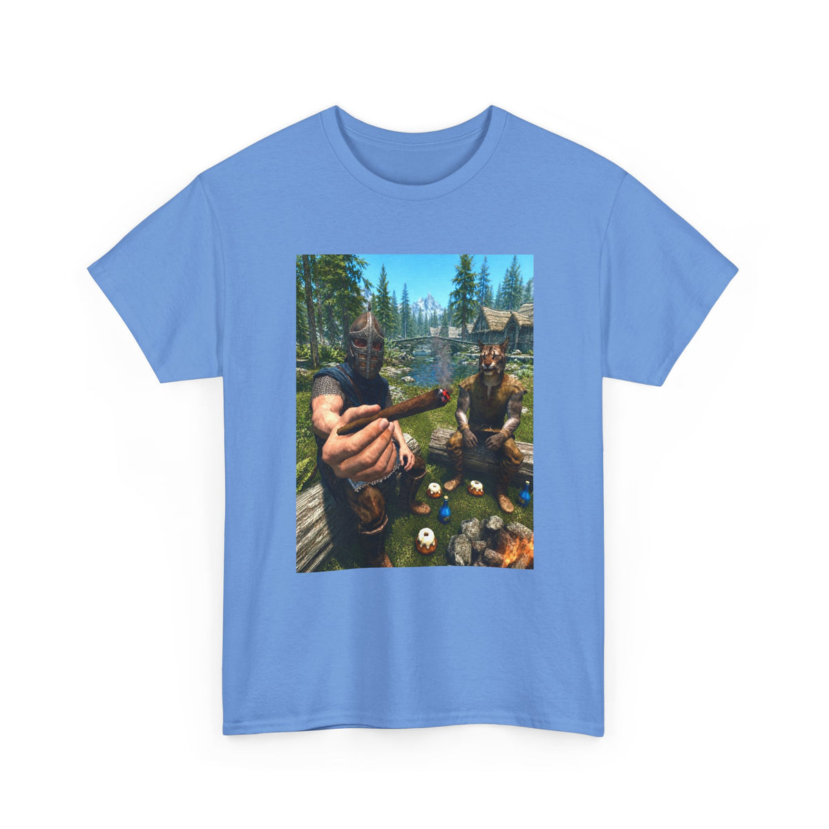 Dragonborn Khajiit Blazing In Skyrim Tee