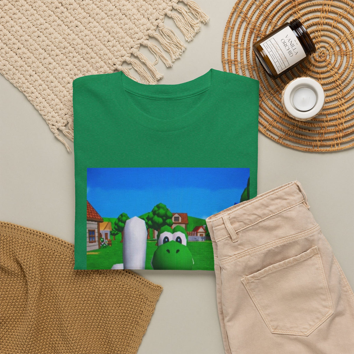 Yoshi Giving The Finger Tee (Design 2)