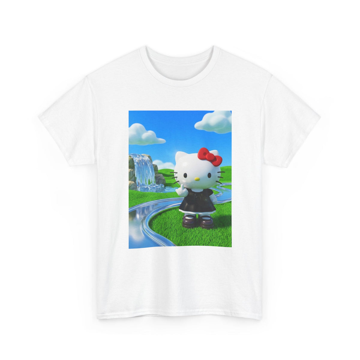 Hello Kitty Flipping Off In Wonderland