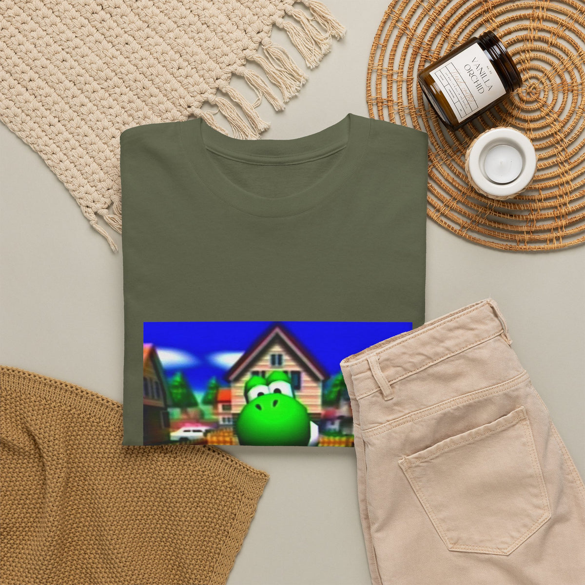 Yoshi Giving The Finger In Neighborhood Tee