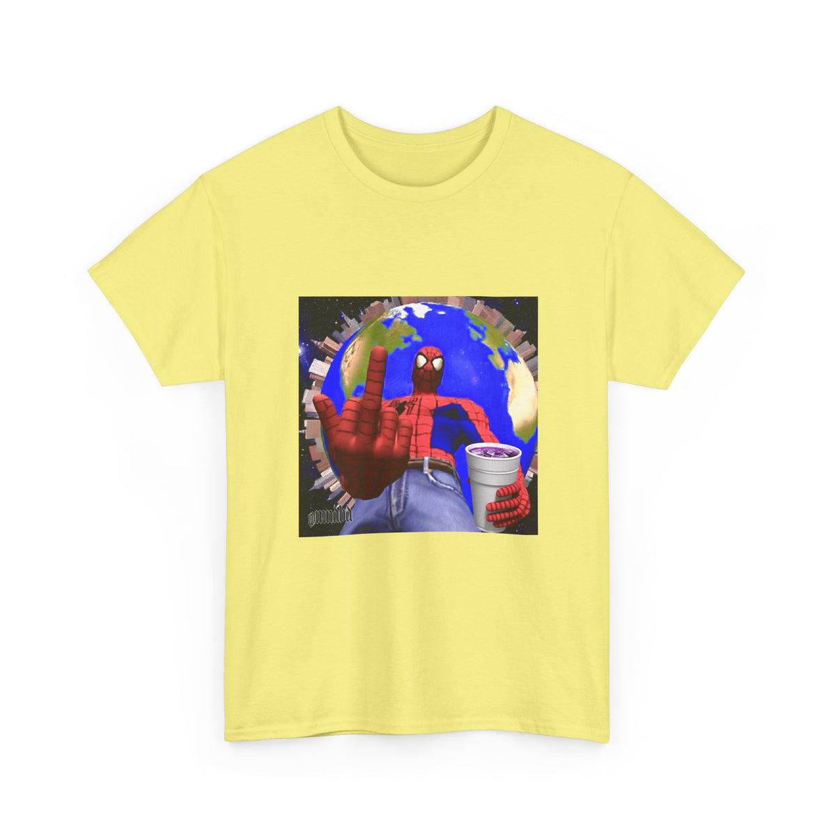 Spider-Man Flipping Off The World Tee