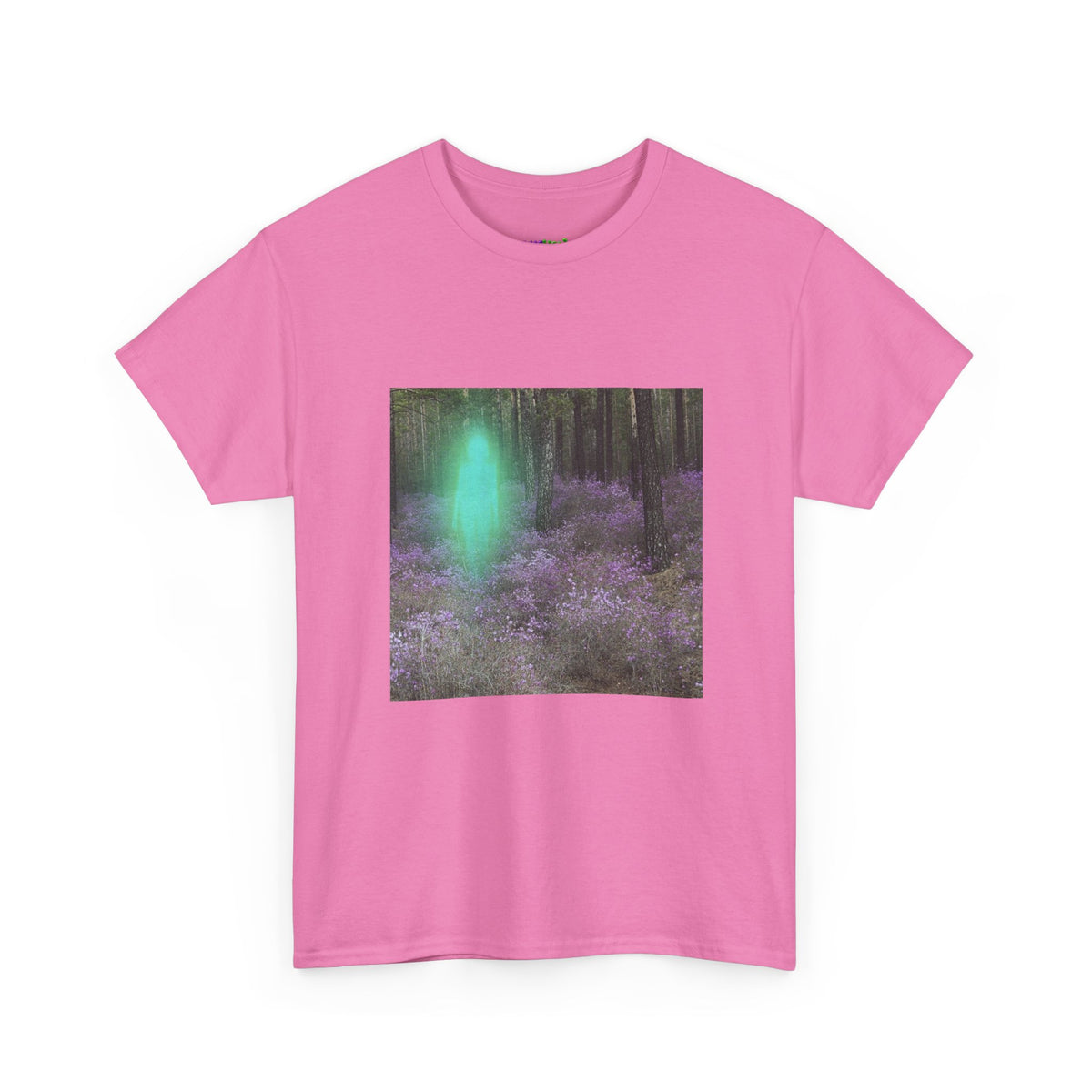 Visitor Exploring Neon Alley Tee