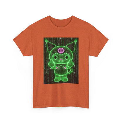 Wireframe Kuromi Flipping Off Tee