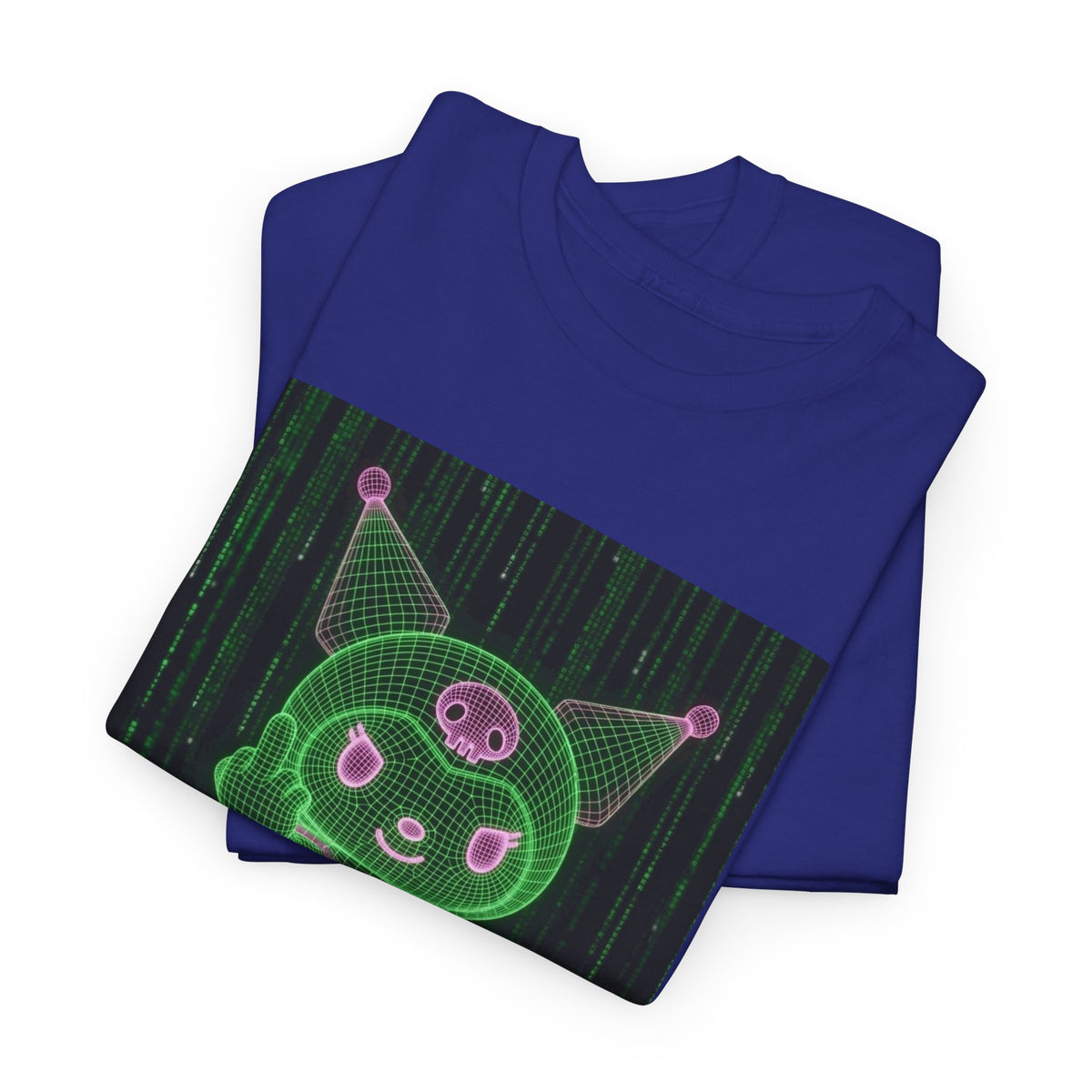 Kuromi Matrix Glitch Skateboard Flip Tee