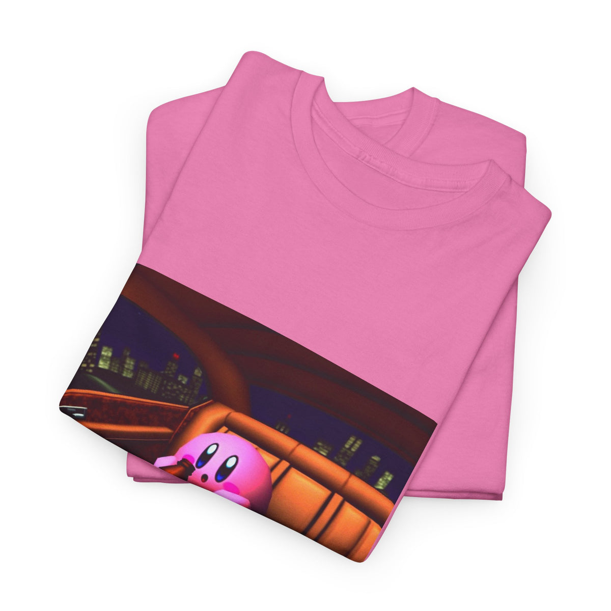 Kirby Sipping Lean In The Car Tee