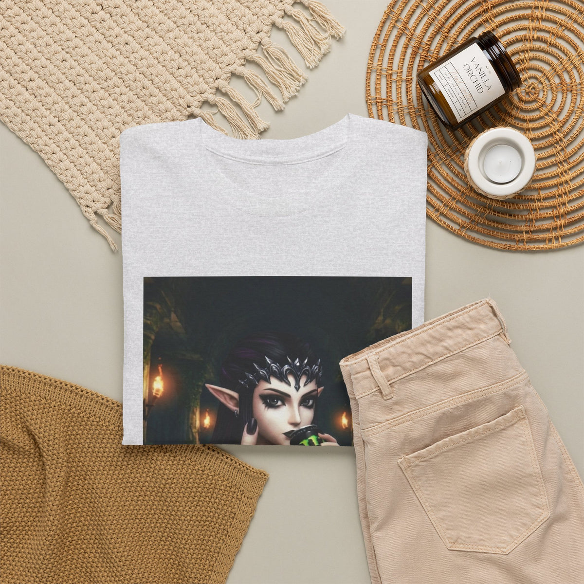 Edgy Elf Queen Flips You Off Tee