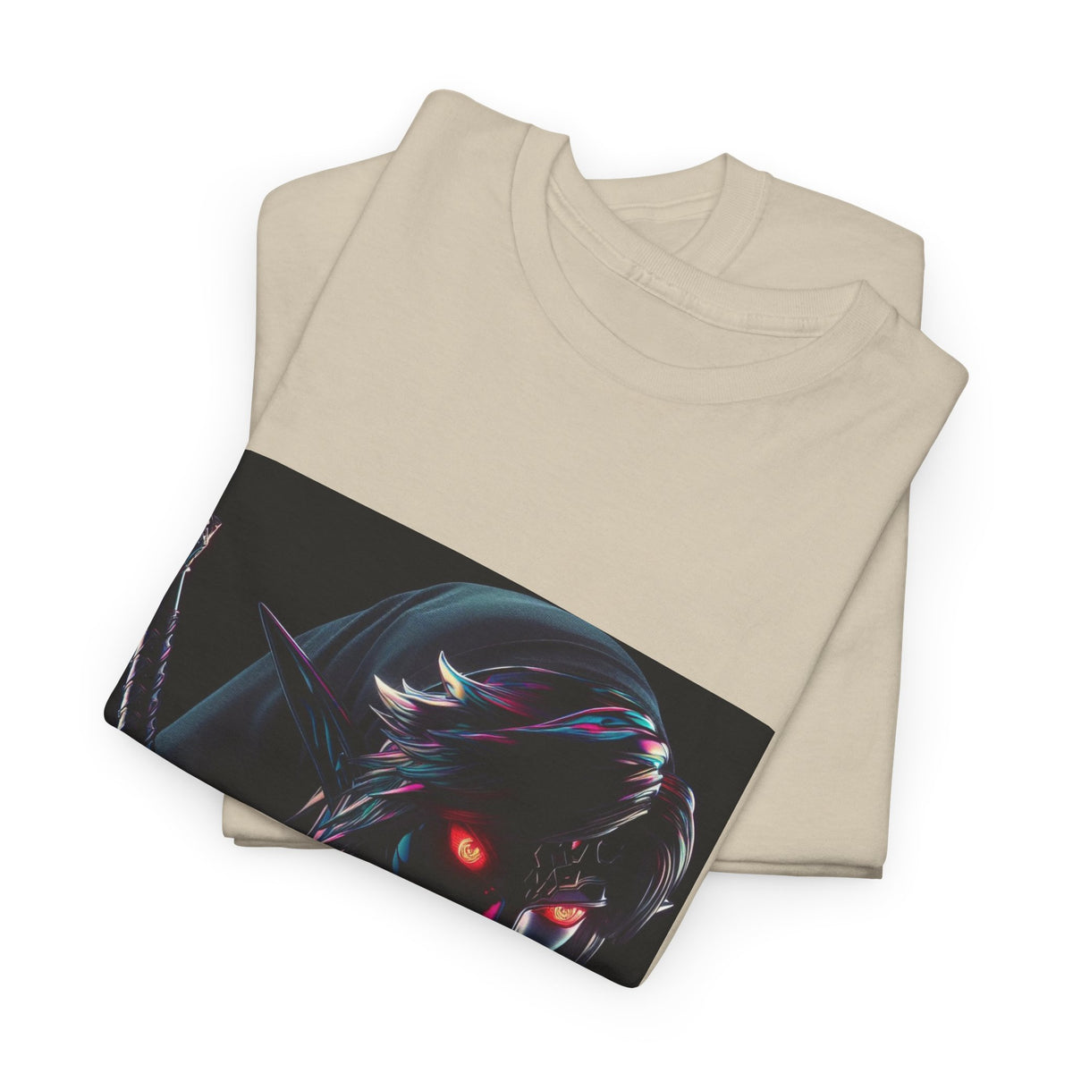 Chrome Dark Elf With Glowing Eyes Tee