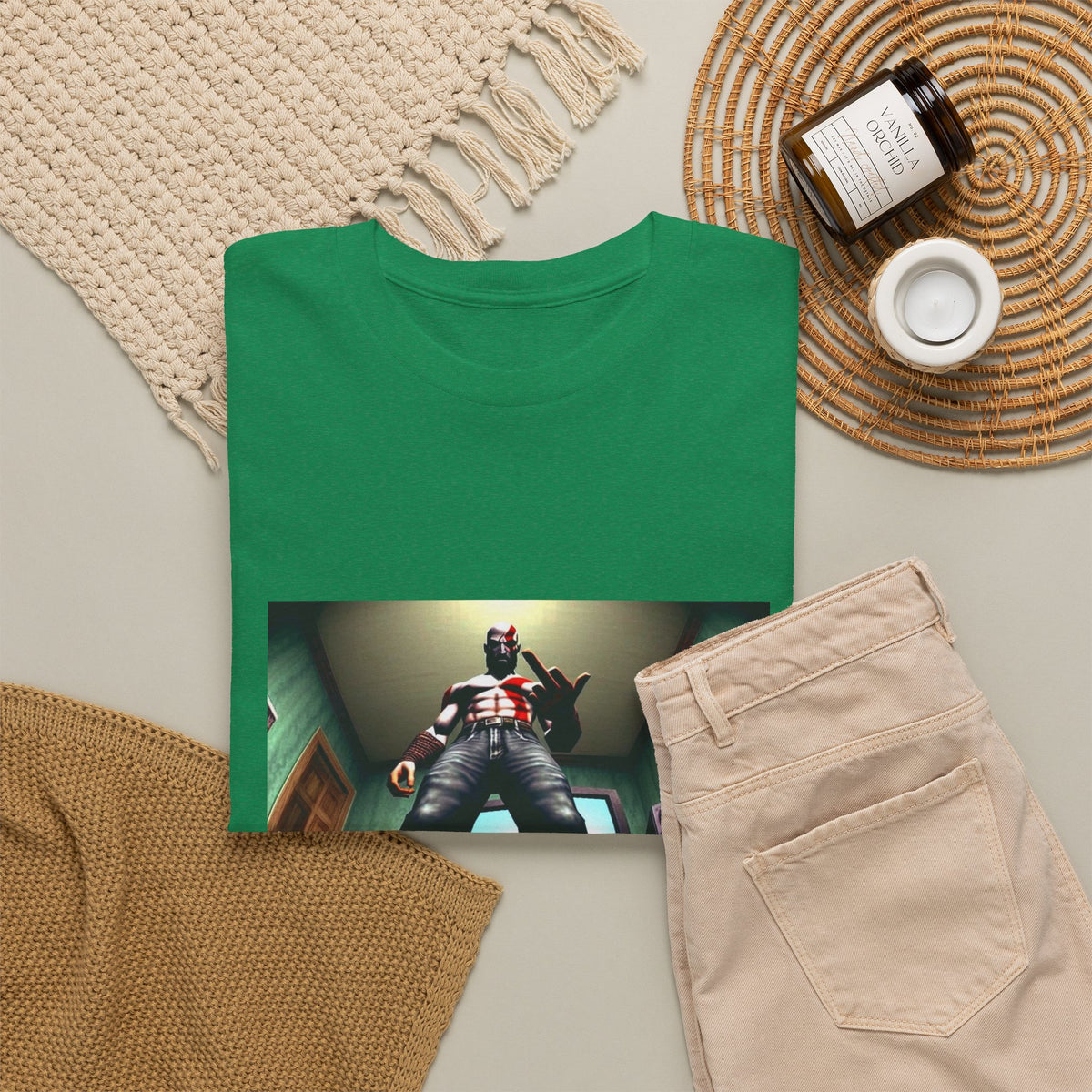 Kratos Flips Off The Screen