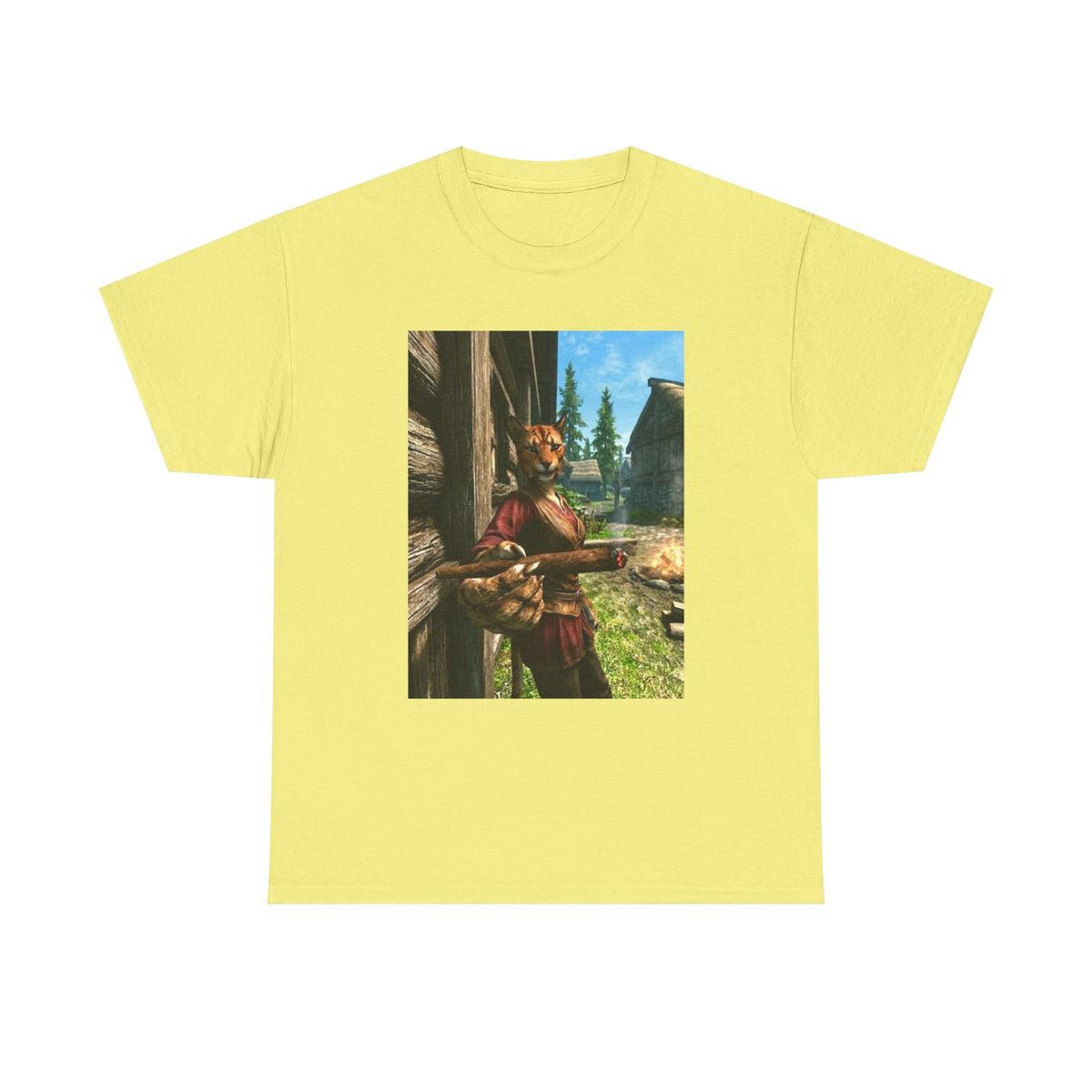 Khajiit Smoking Fat Blunt Tee