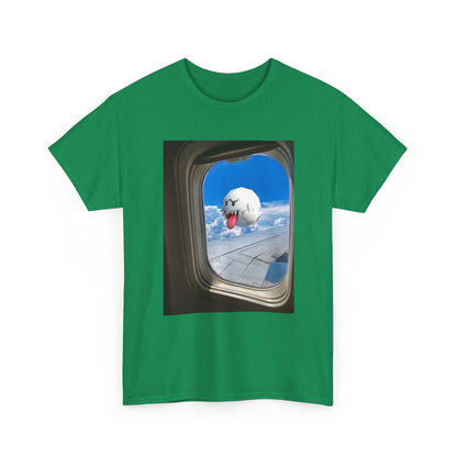 Boo Flipping Off Airplane Window Tee