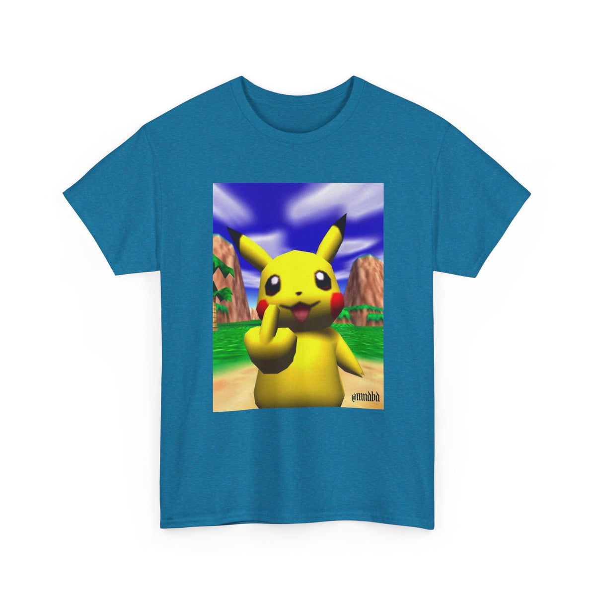 Pikachu Giving The Finger On An N64 Island