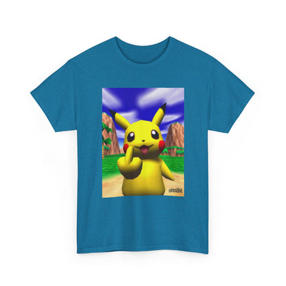 Pikachu Giving The Finger On An N64 Island
