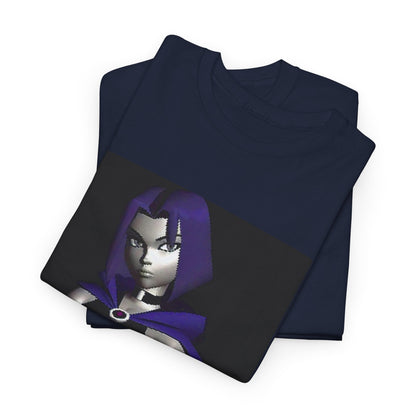 Pixelated Raven Standing Arms Crossed Tee