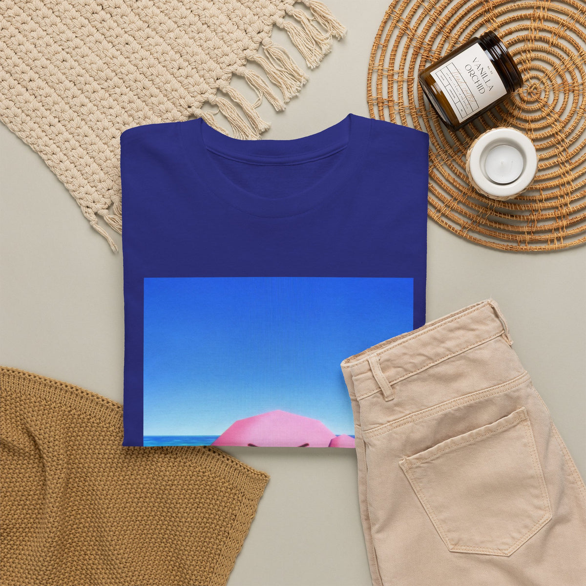 Kirby Flipping The Bird Beach Tee