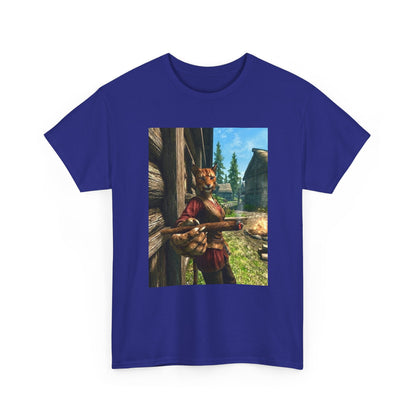 Khajiit Smoking Fat Blunt Tee