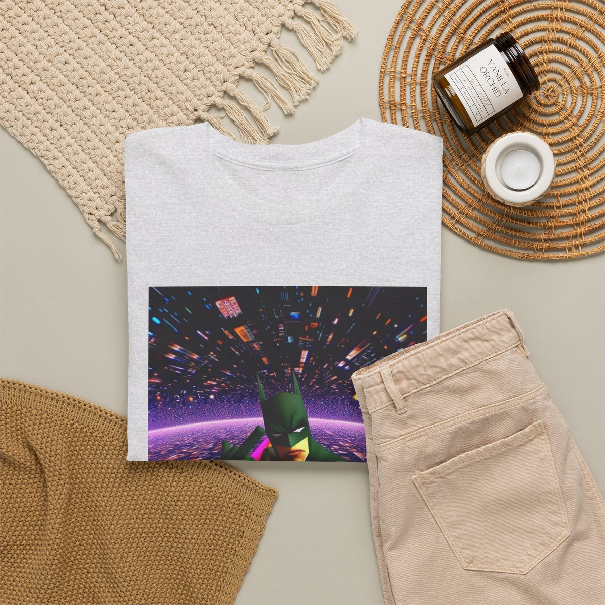 Batman Flips Off Reality On Psychedelic Tee