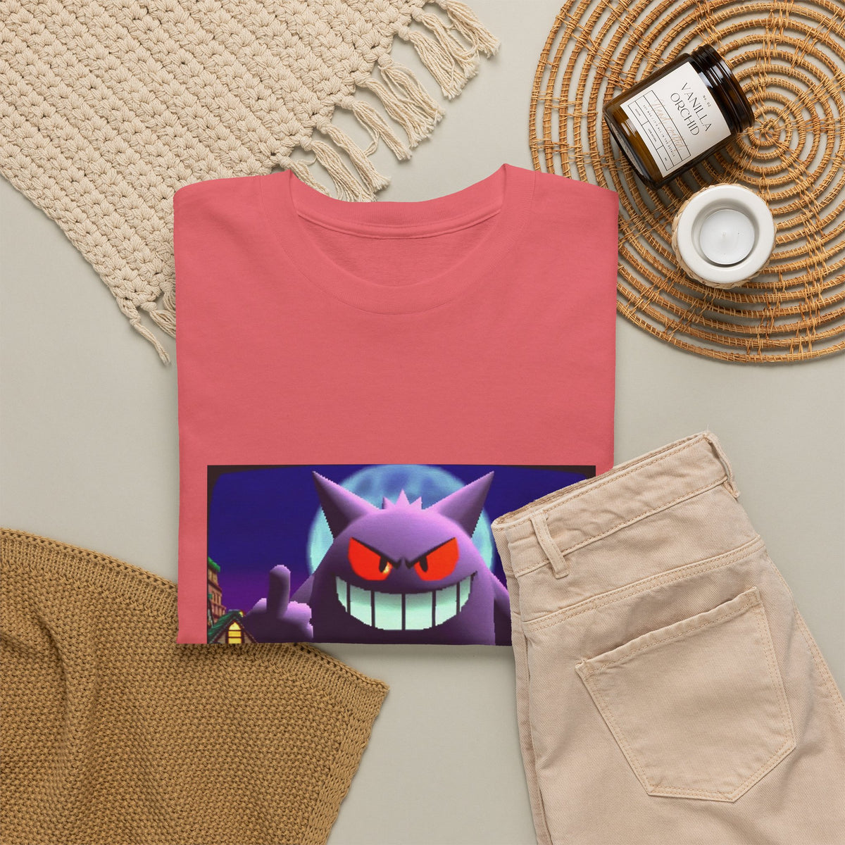 Gengar Flipping Off Villager Tee