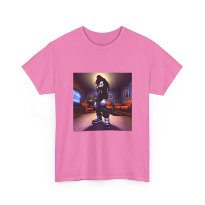 Edgy Hedgehog In Streetwear Drip Tee