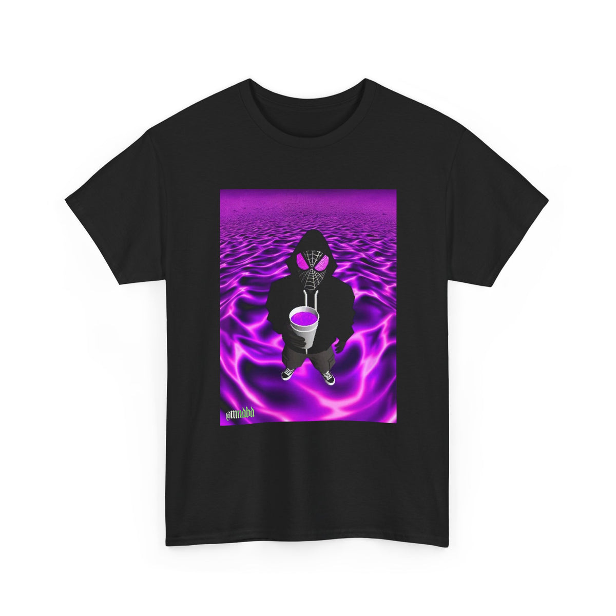 Spider-Hoodie With Purple Swirls Tee