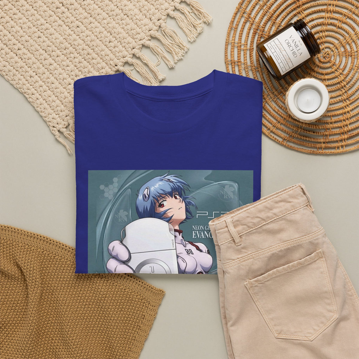 Rei Ayanami Holds PSP Console Tee