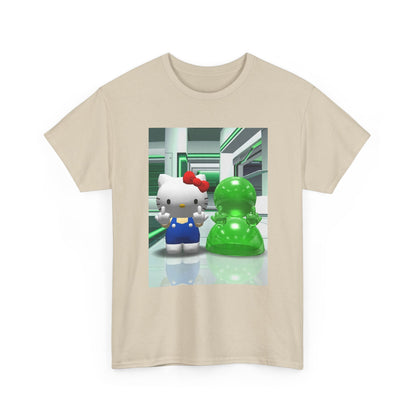 Kitty And Slime Flipping The Bird Tee