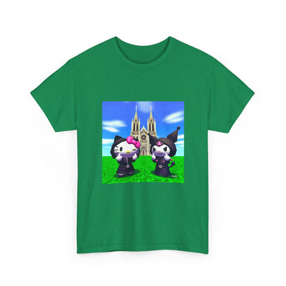 Goth Hello Kitty Kuromi Flipping Off Church