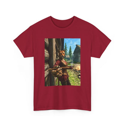 Khajiit Smoking Fat Blunt Tee
