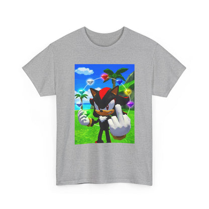 Shadow The Hedgehog With Chaos Emeralds Giving Finger