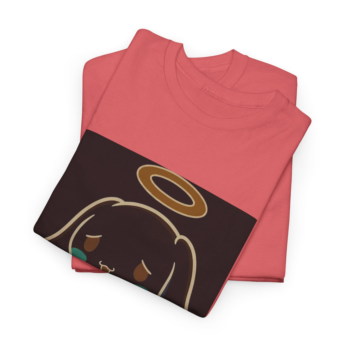 Melancholy Angel Dog Kneeling With Halo Tee