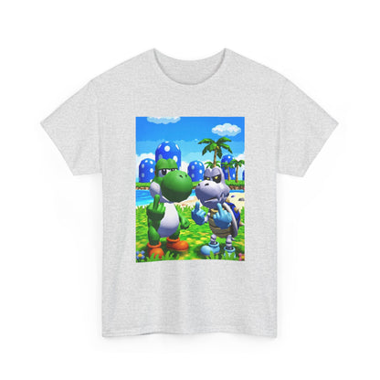 Yoshi And Dry Bones Flipping Off Tee