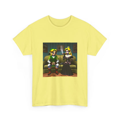 Link and Goth Peach Chillin' and Smoking Tee