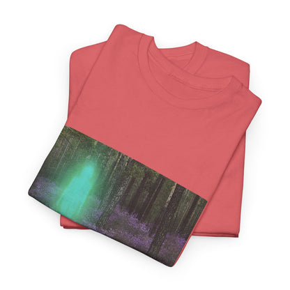 Visitor Exploring Neon Alley Tee