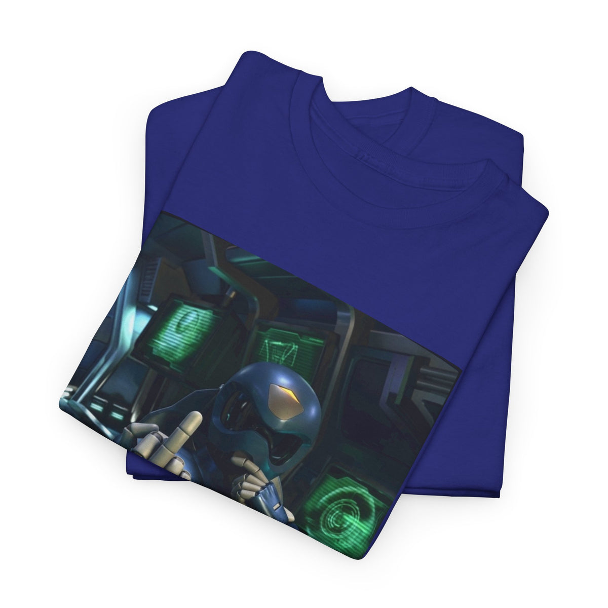 Sci-Fi Pilot Flipping The Bird Tee