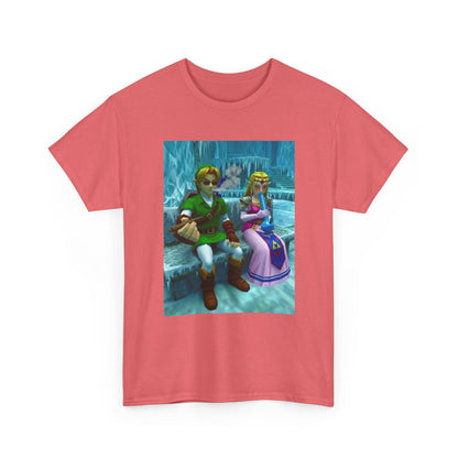 Link And Zelda Chilling In Ice Cavern
