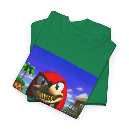 Grill Knuckles Flips Off On Beach Tee