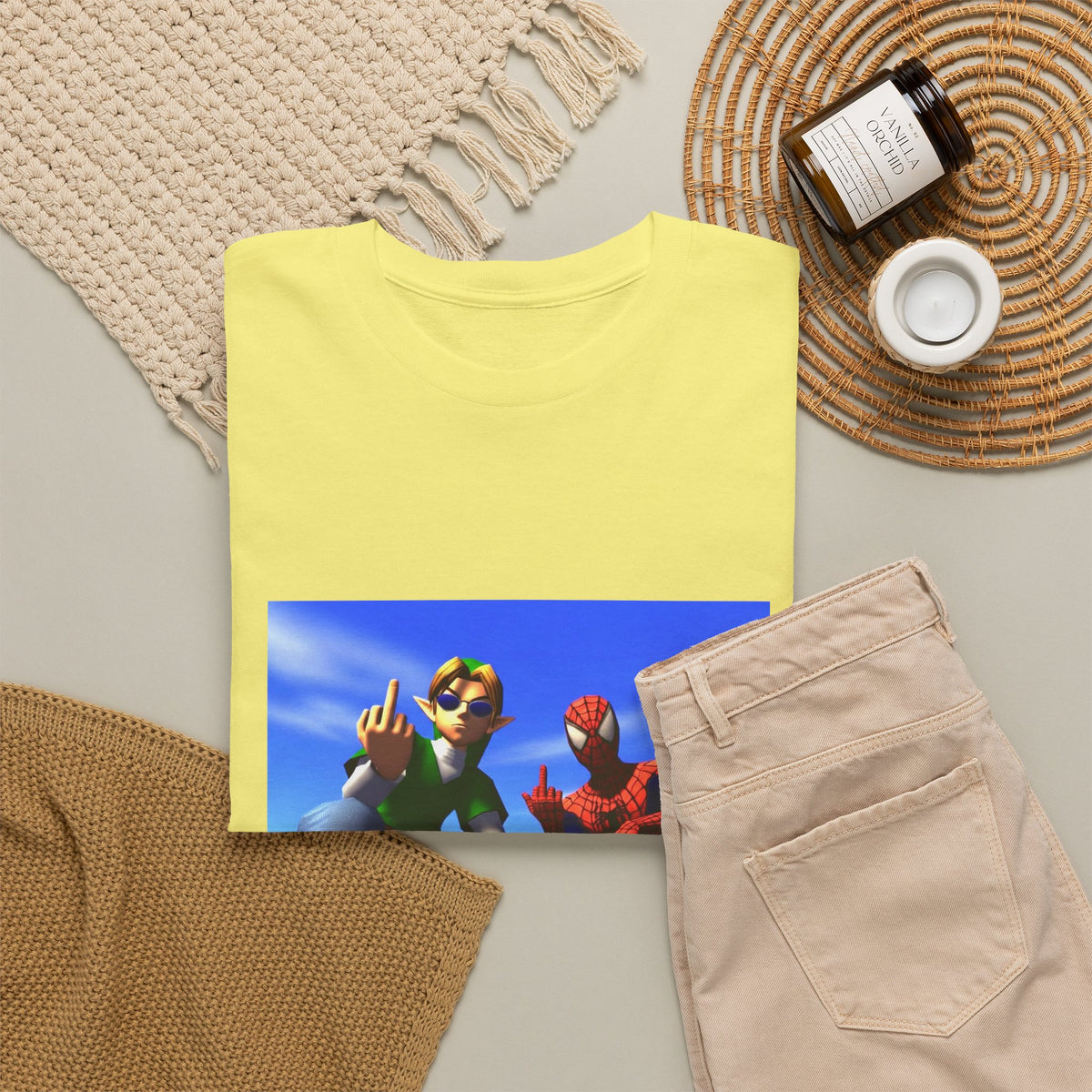 Link And Spider-Man Flipping The Bird