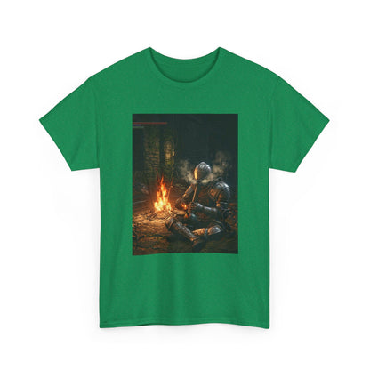 Armored Knight Smoking Bong By Bonfire