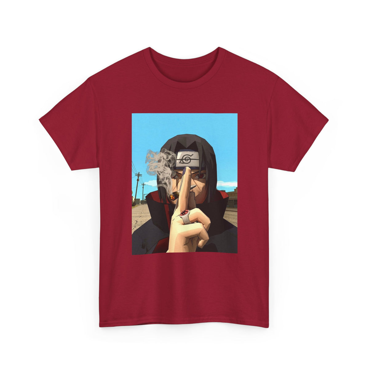 Itachi Uchiha Smoking Cigar Streetwear Tee