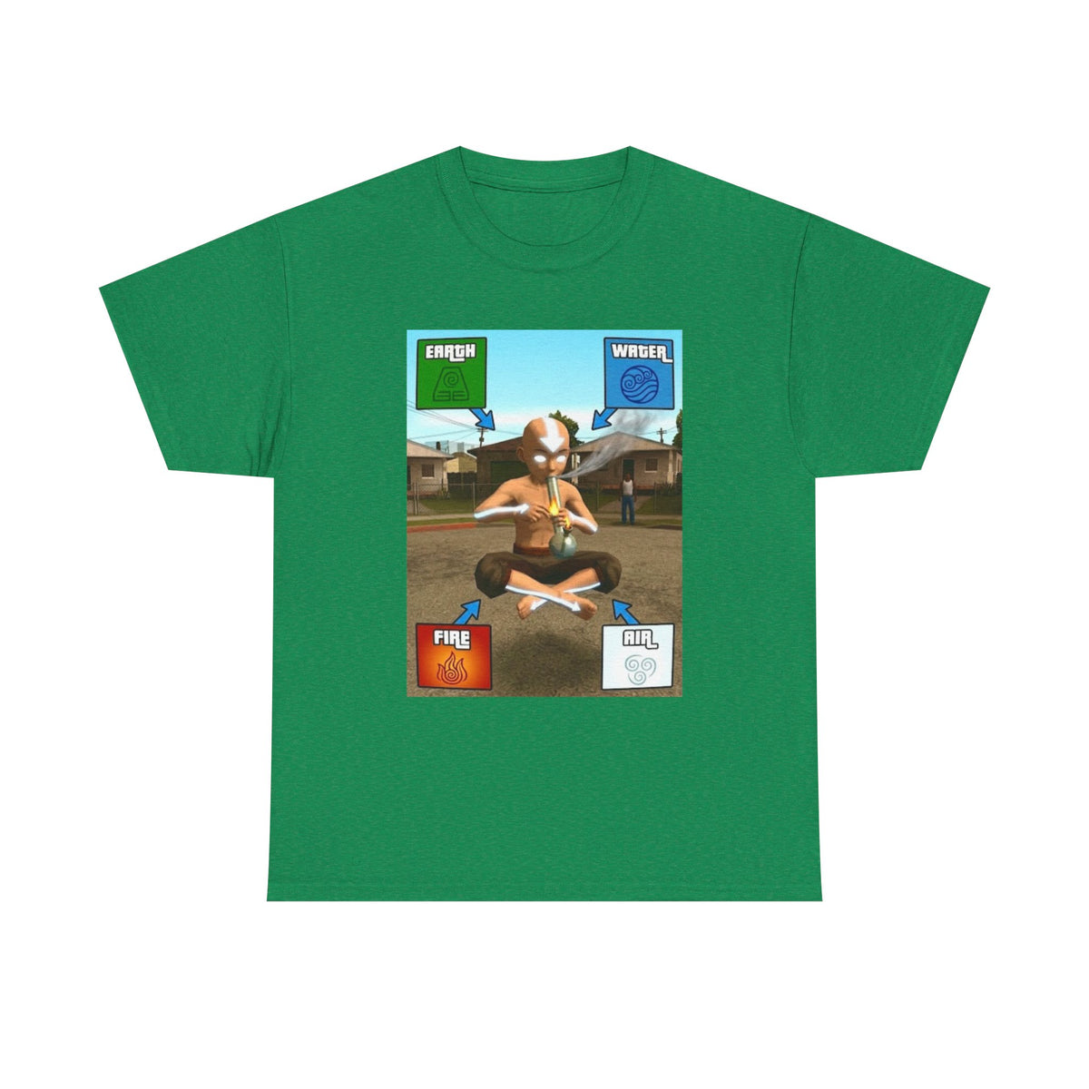 Aang Bending Smoke Elements Tee