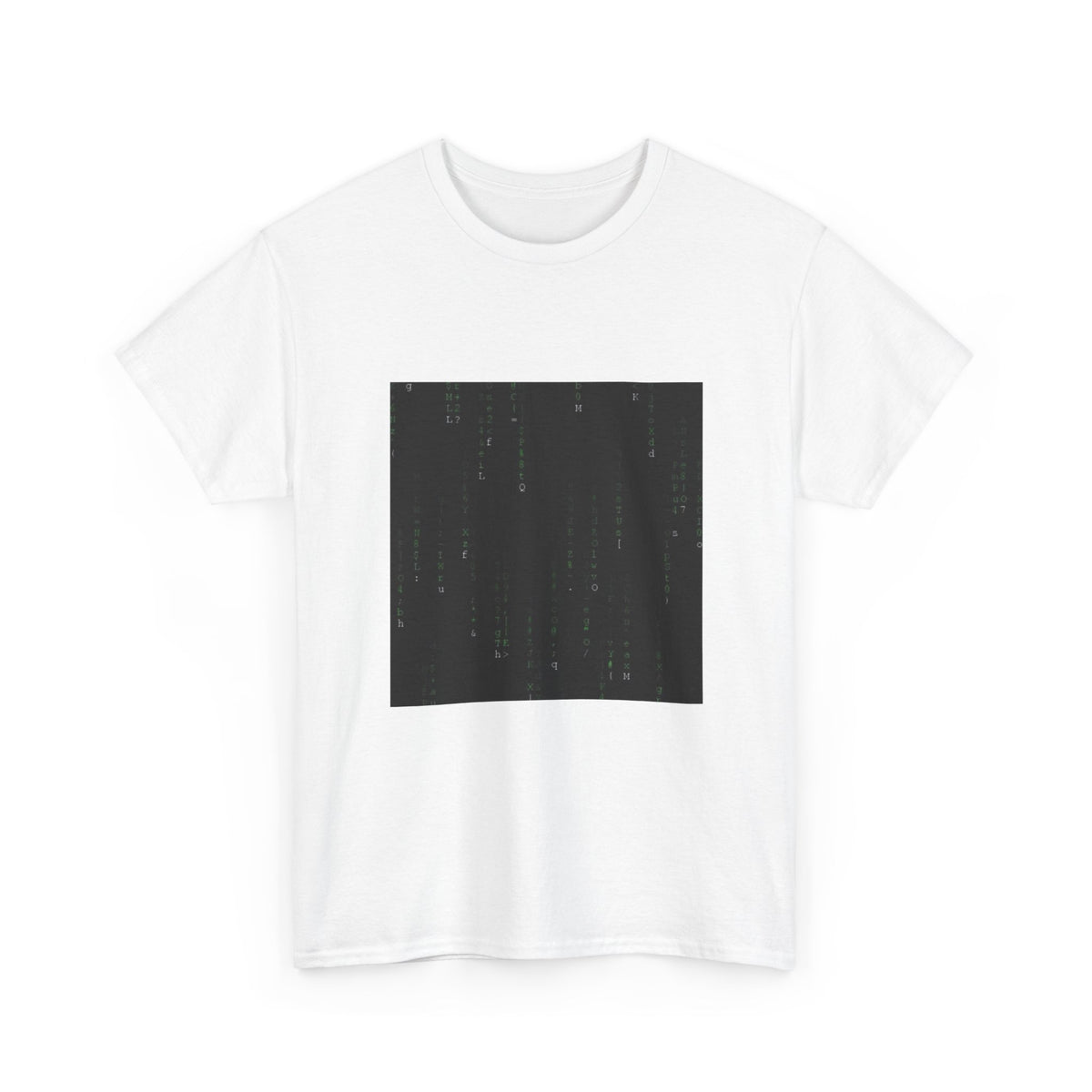Neon Figure In Cyber Shower Tee