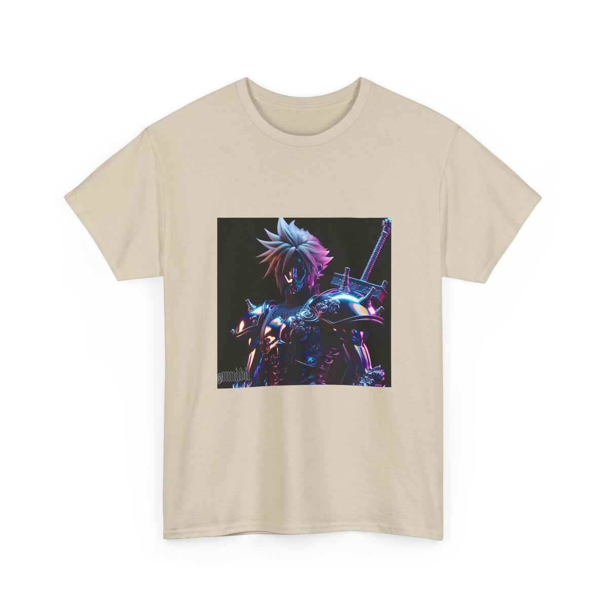 Cyberpunk Warrior With Spiked Hair Tee