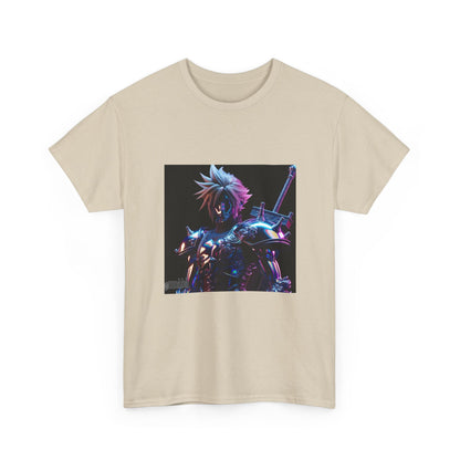 Cyberpunk Warrior With Spiked Hair Tee
