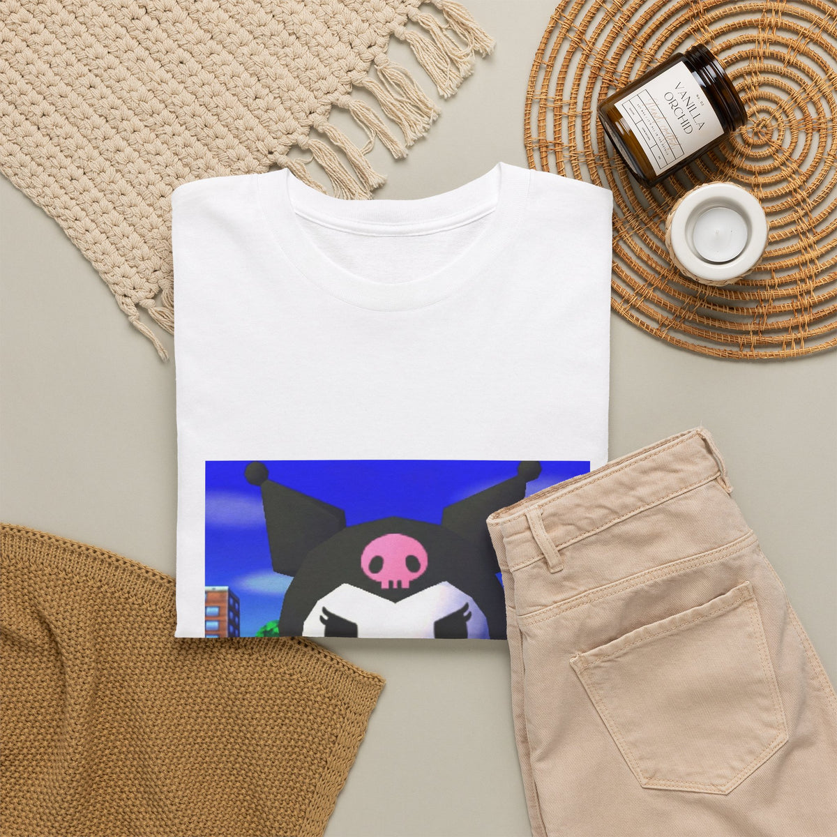 Kuromi Flipping The Bird In Animal Crossing