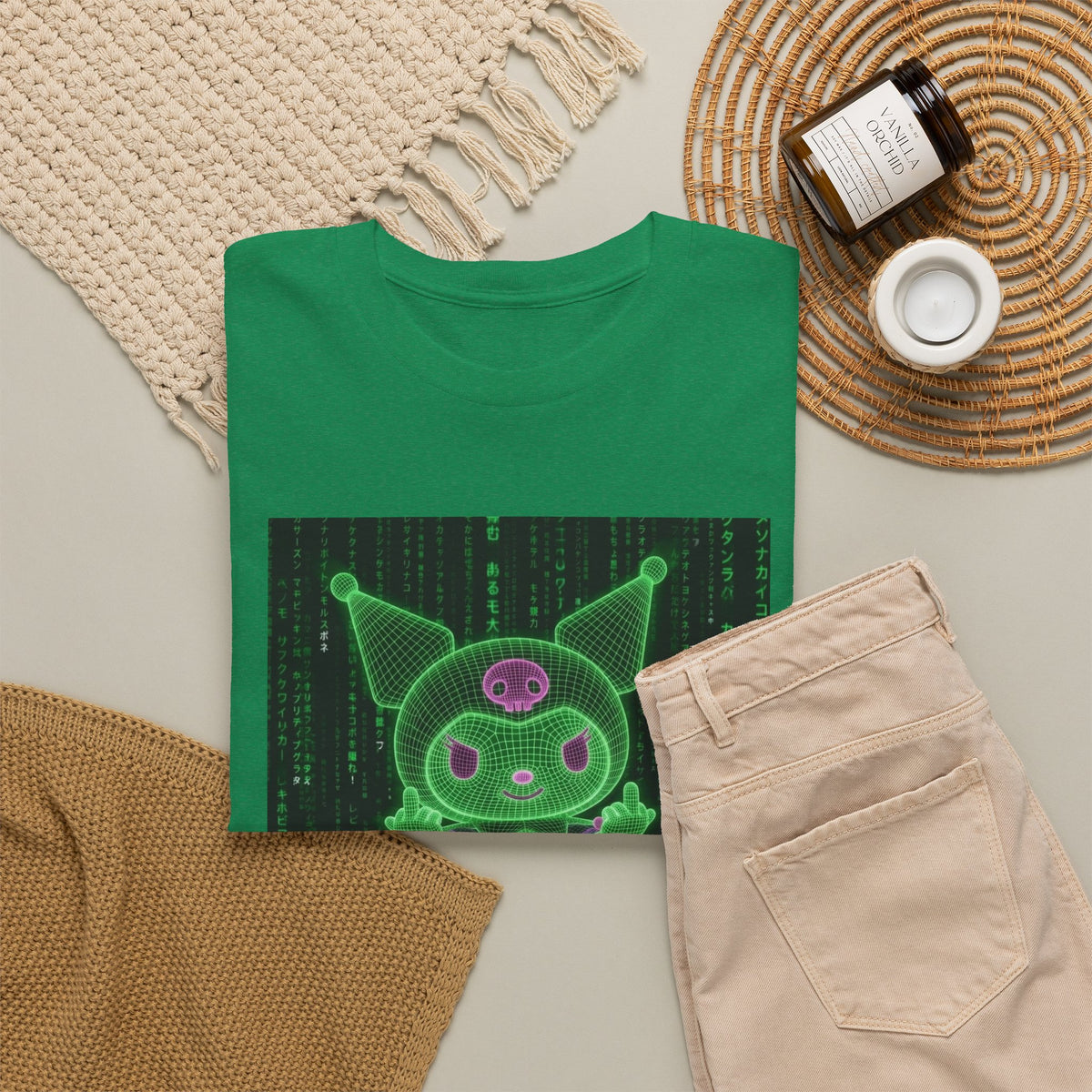 Wireframe Kuromi Skater Grinding Matrix Tee