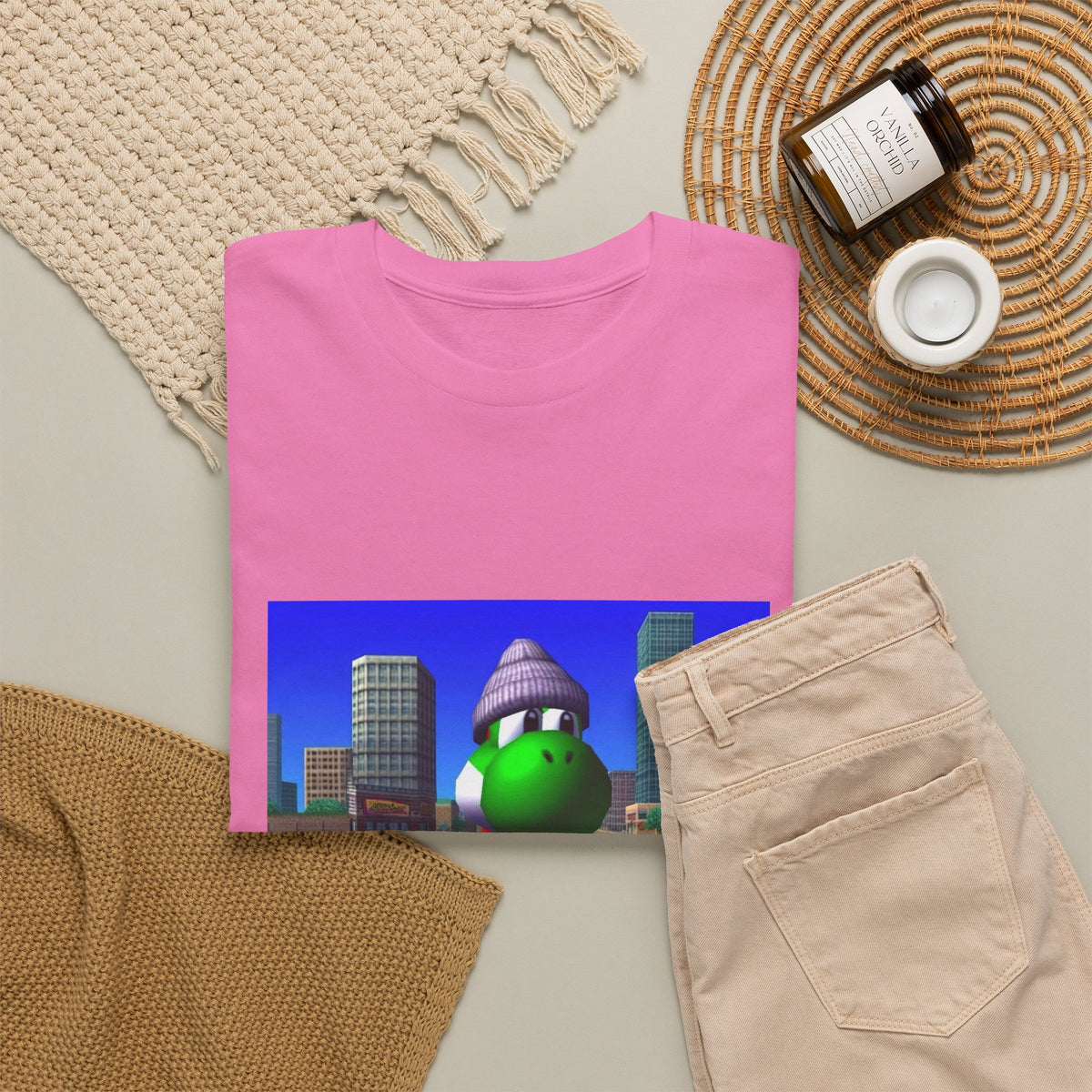 Chill Yoshi On Bench City Vibes Tee