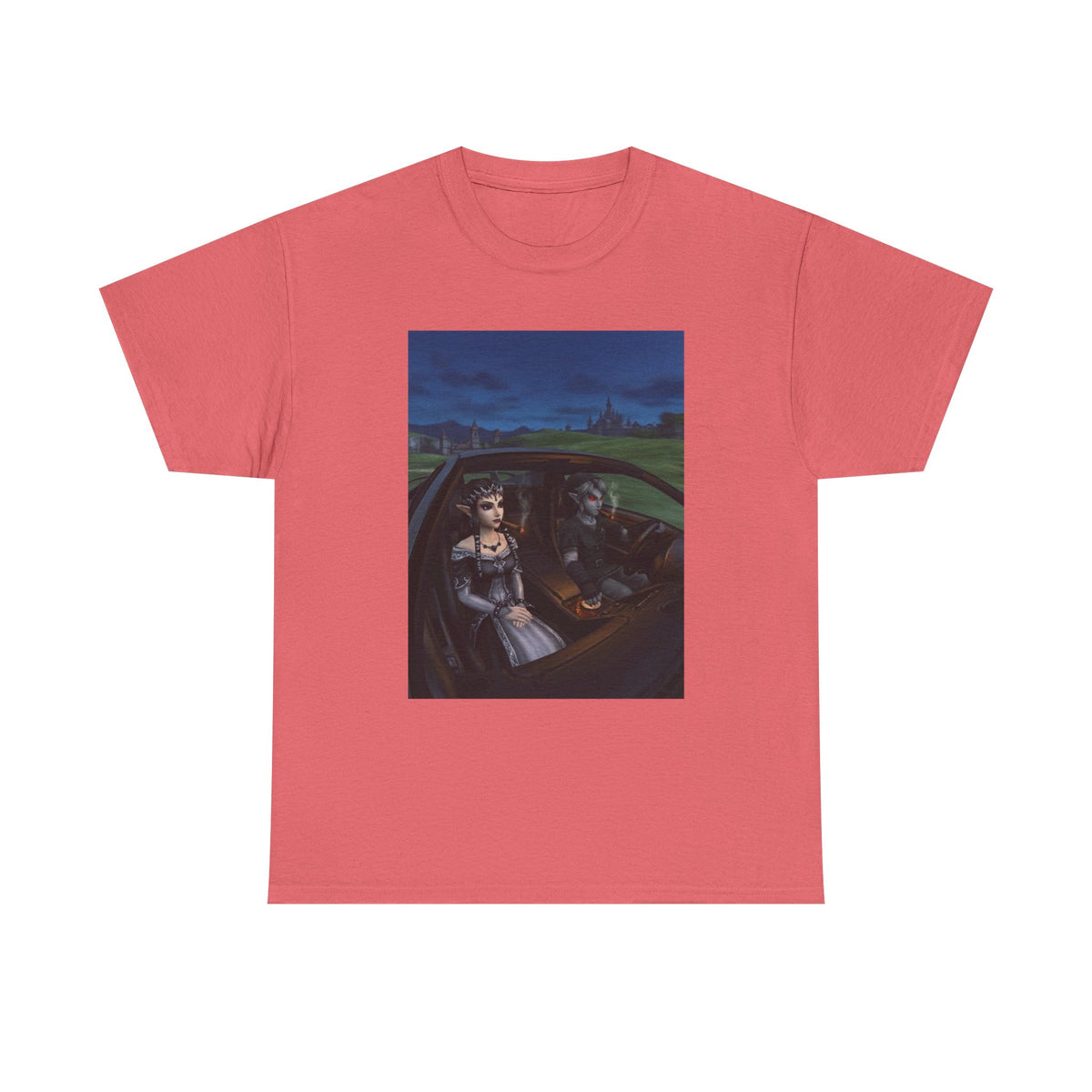 Dark Link And Midna Smoking In Car Tee